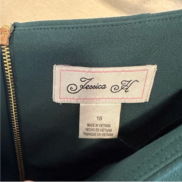 Jessica Howard Peplum Belle Sleeves Cocktail Work Wear Dress - Picture 5 of 8